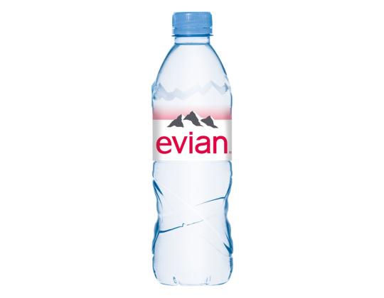 Kivennäisvesi EVIAN 0,5L hiilihapottomassa muovipullossa
