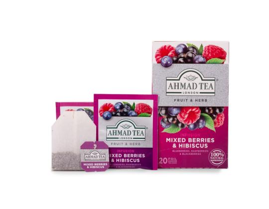 Yrttitee AHMAD marjasekoitus/hibiscus 20 kpl kirjekuoressa