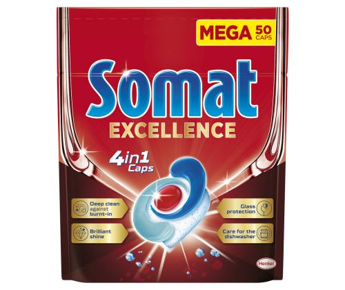 Tiskikapselit SOMAT Excellence 4in1 50kpl 50kpl