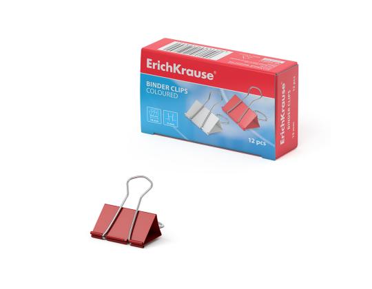 Paperiliitin 19mm värillinen 12 kpl pakkauksessa ERICH KRAUSE