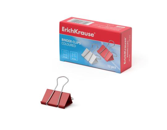 Paperiliitin ERICH KRAUSE 25mm värillinen 12 kpl