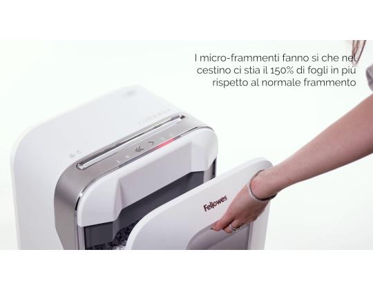 Paperisilppuri FELLOWES LX201 Micro-Cut 12 arkkia musta runko (mikropalat)