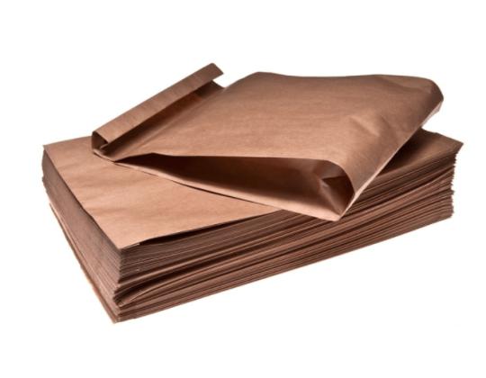 Paperipussi 23+10x59cm ruskea 25 kpl pakkauksessa