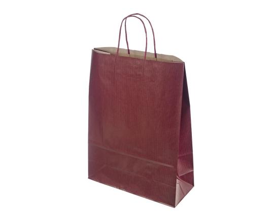 Paperikassi kahvoilla 540x140x500mm bordeaux