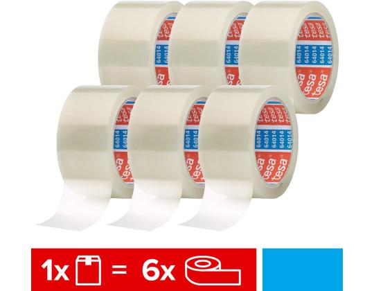 Pakkausteippi TESA Basic, 48mmx50m, läpinäkyvä