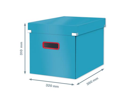 Pahvilaatikko kannella 320x310x360mm LEITZ Cozy Click & Store sininen