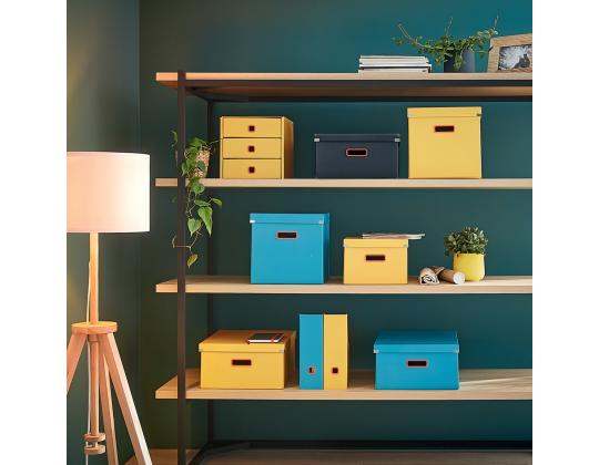 Pahvilaatikko kannella 320x310x360mm LEITZ Cozy Click & Store sininen
