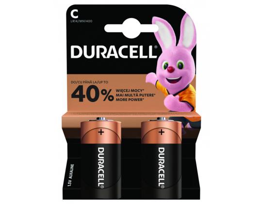 Paristot LR14/C DURACELL 1.5V 2 kpl