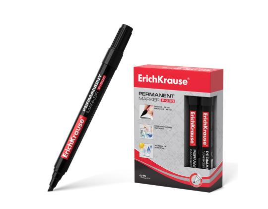 Pysyvä tussi ERICH KRAUSE P-300 0,5-4,6mm mustalla leikatulla kärjellä