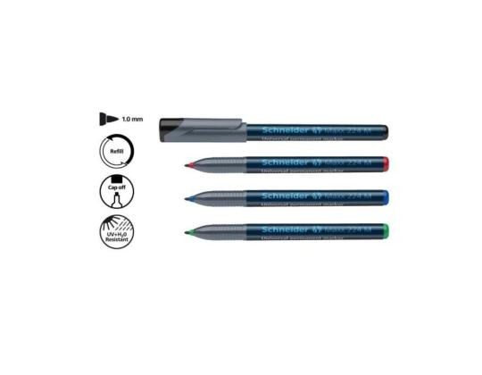 Pysyvä tussi OHP SCHNEIDER Maxx 224 M 1mm punainen