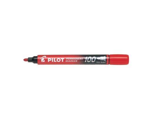 Pysyvä tussi PILOT 100 kartiokärjellä 1mm punainen