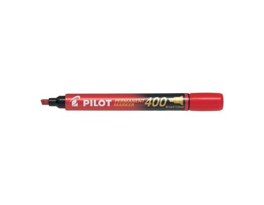 Pysyvä merkki PILOT 400 leikatulla päädyllä 4mm punainen