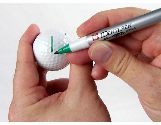 Pysyvä tussi SAKURA Identi-Pen kahdella päällä 0,4/1,0 mm punainen