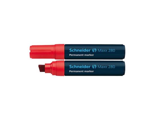 Kestomerkki SCHNEIDER Maxx 280 leikatulla päädyllä 4-12mm punainen