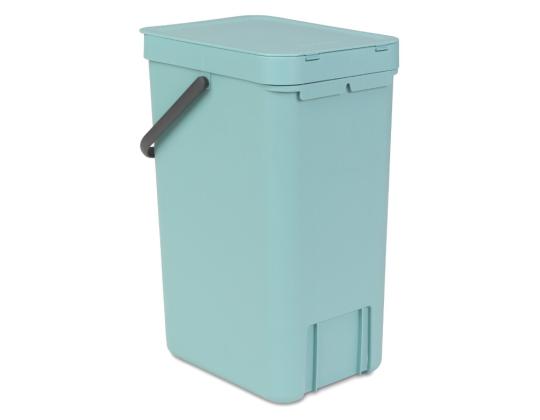 Roskakori 16L kannellinen BRABANTIA Sort & Go, minttu