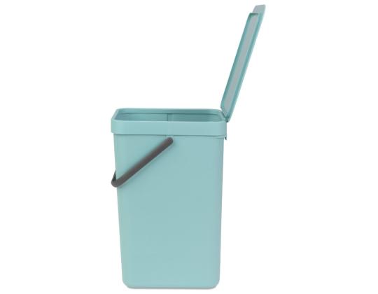 Roskakori 16L kannellinen BRABANTIA Sort & Go, minttu
