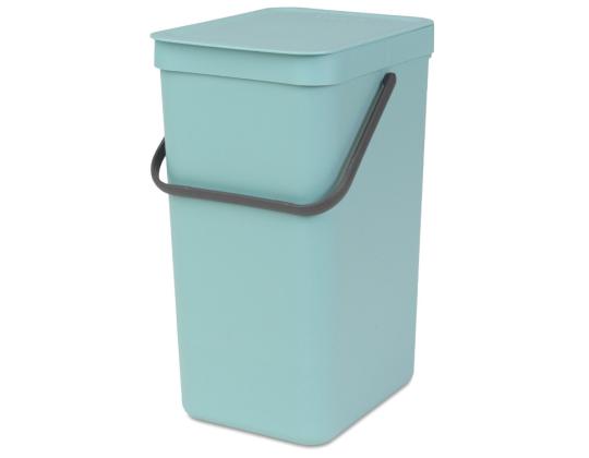 Roskakori 16L kannellinen BRABANTIA Sort & Go, minttu