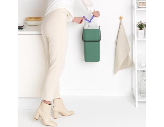 Roskakori 16L kannellinen BRABANTIA Sort & Go, tummanvihreä