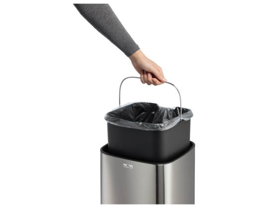 Roskakori 21L kannellinen DURABLE No-Touch harmaa