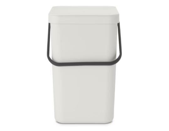 Roskakori 25L kannellinen BRABANTIA Sort & Go, vaaleanharmaa
