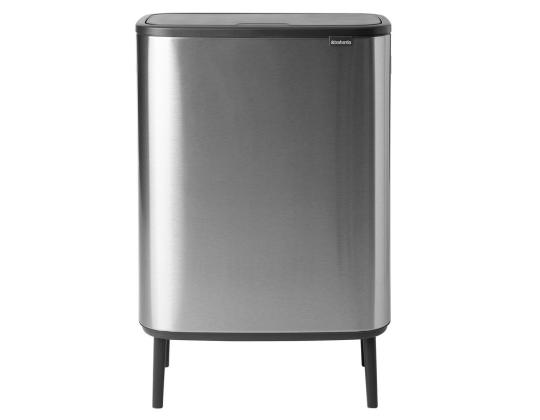Roskakori 2x30L BRABANTIA Bo Touch Bin Hi, roskakori 2x30L jaloilla, Matt Steel, ruostumaton FPP