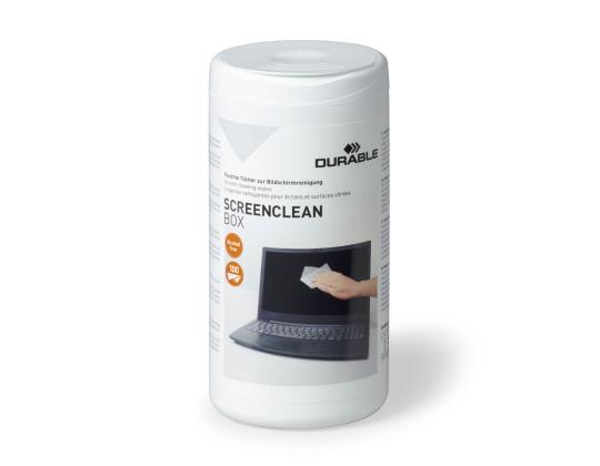 Näytön puhdistuspyyhe Durable Screenrclean 100kpl/pkt