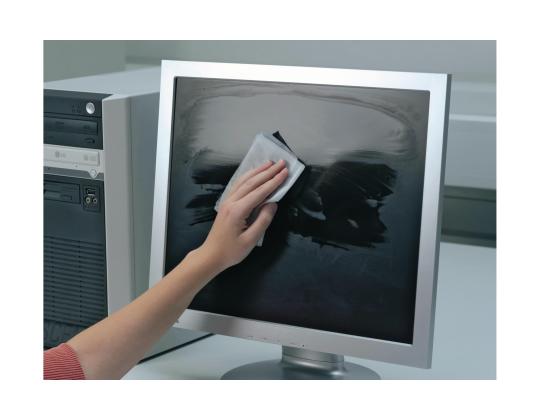 Näytön puhdistuspyyhe Durable Screenrclean 100kpl/pkt