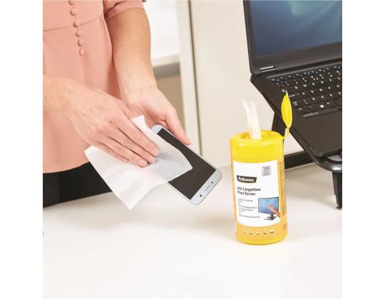 Puhdistuspyyhe Fellowes 100kpl