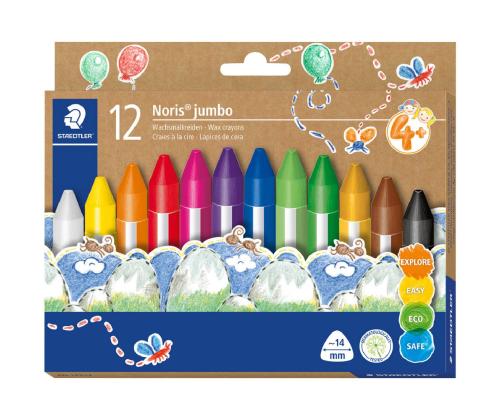 Rasvaliitu STAEDTLER Noris Jumbo 12 väriä