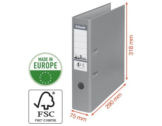 Registraator ESSELTE No.1 Power A4 70mm oranž