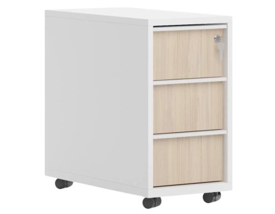 Laatikosto pyörillä NOVA 3 laatikolla 298x600x560mm DNF633
