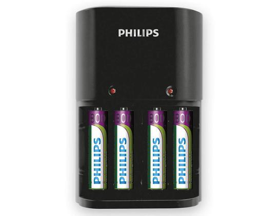 Laturi PHILIPS + 4 x AAA 800 mAh