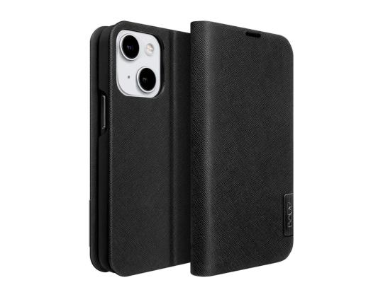 LAUT PRESTIGE FOLIO, iPhone 14 Plus, musta - Älypuhelimen kuoret