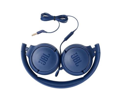 JBL Tune 500, sininen - Kuulokkeet korvassa