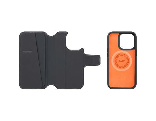 LAUT URBAN FOLIO, iPhone 14, musta - Älypuhelimen kuoret / kotelo