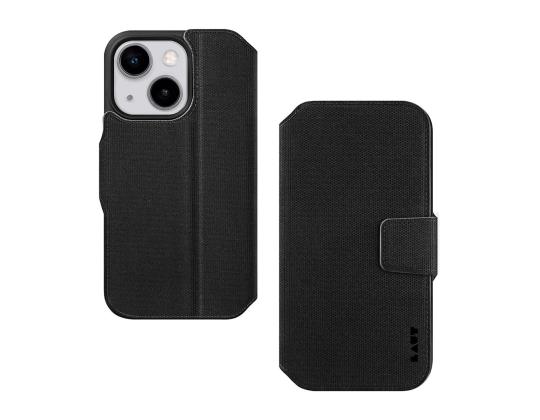 LAUT URBAN FOLIO, iPhone 14 Plus, musta - Älypuhelimen kuoret / kotelo