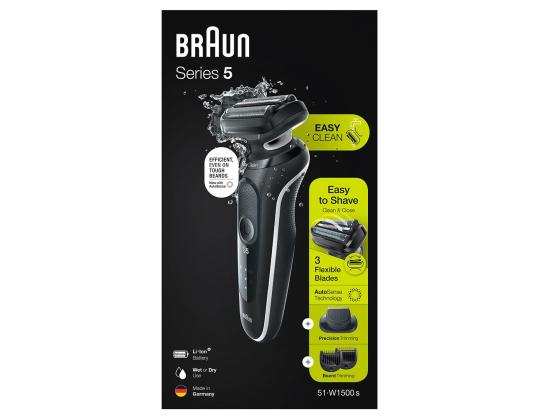 BRAUN Series 5, Wet & Dry, musta - Parranajokone