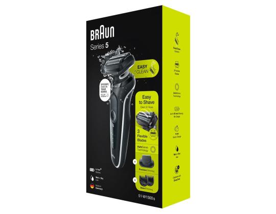 BRAUN Series 5, Wet & Dry, musta - Parranajokone