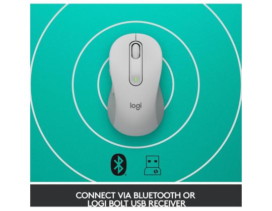 Langaton hiiri LOGITECH Signature M650 L, valkoinen