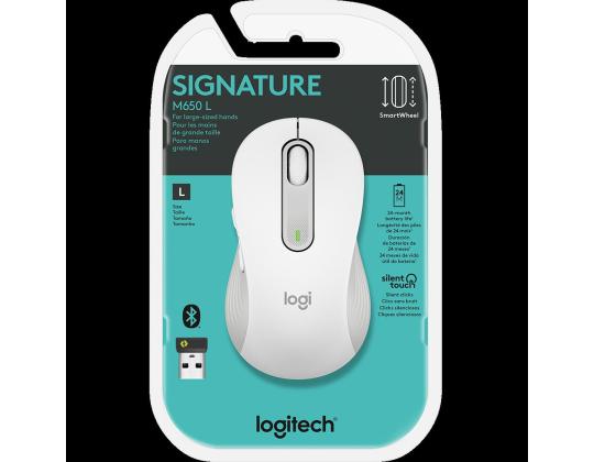 Langaton hiiri LOGITECH Signature M650 L, valkoinen
