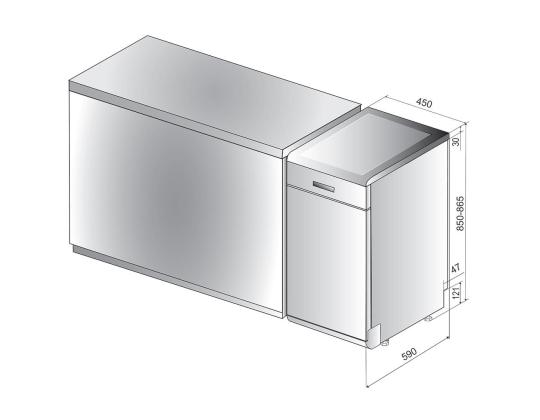 Astianpesukone WHIRLPOOL (10 astiasetti)