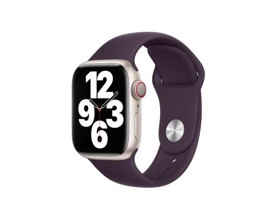 APPLE Watch 45mm, Sport Ranneke, tummanpunainen - Vaihtohihna