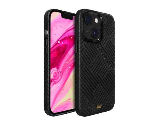 LAUT MOTIF, iPhone 14, raidat, musta - Älypuhelimen kuori
