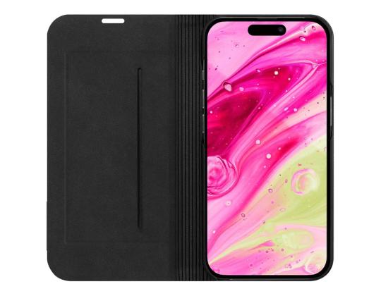 LAUT PRESTIGE FOLIO, iPhone 14 Pro Max, musta - Älypuhelimen kuoret