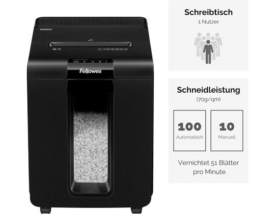 Paberipurustaja FELLOWES Automax 100m Mini-Cut/4629201