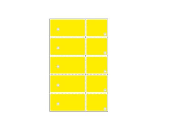 Etiketti S+P Graphiplast A4 59,4 x 209,55mm reiällä 5 kpl per arkki 1000 arkkia