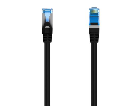 HAMA verkkokaapeli, CAT-6a, 10 Gbit/s, S/FTP-suojattu, 3 m, musta - Ethernet-kaapeli