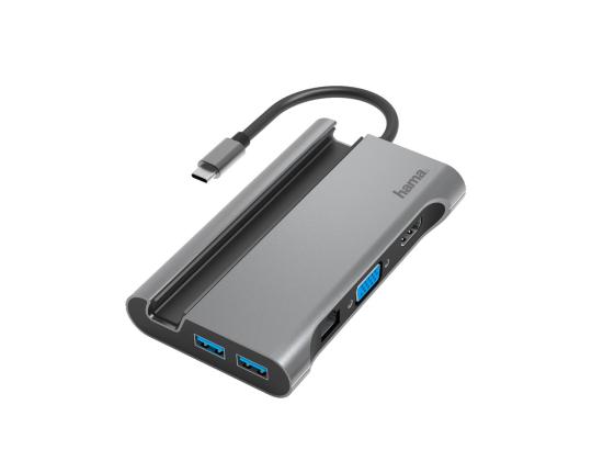 USB-sovitin Hama USB-C-moniporttinen sovitin (7 liitäntää)