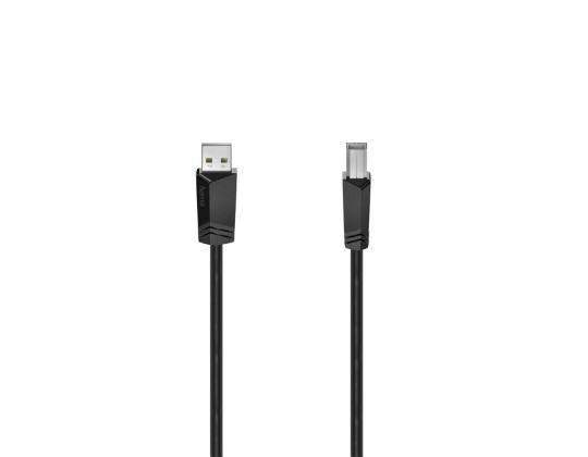 Hama USB-kaapeli, USB-A, USB-B, 5 m, musta - USB-kaapeli