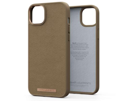 NJORD BYELEMENTS Mokkanahka Comfort+, iPhone 14 Plus, ruskea - Kotelo
